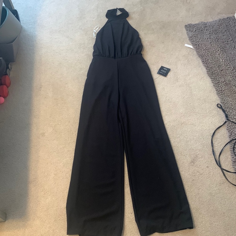 Lulus high neck backless jumpsuit